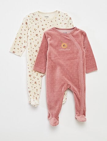 Lot de 2 dors-bien en velours