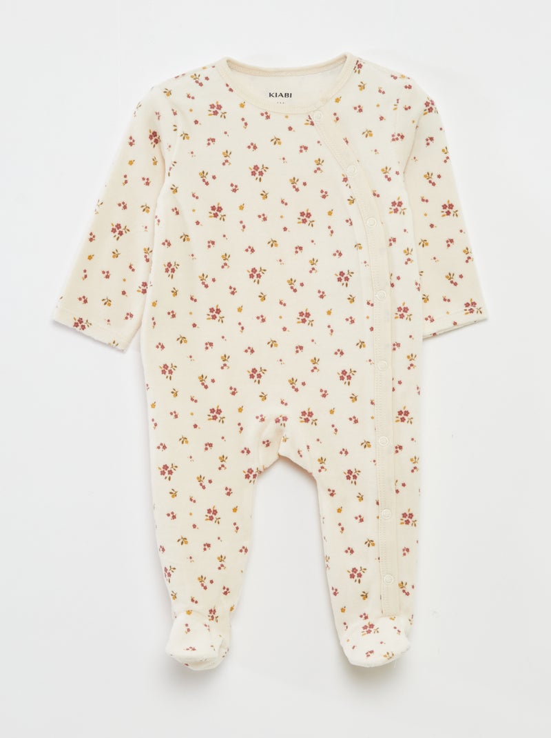 Lot De 2 Dors-bien Bébé En Velours Doux - Pyjamas Chauds Et Confortables Avec Pieds
