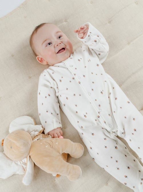 Lot de 2 dors-bien en velours brodé lapin Noukie's - Kiabi