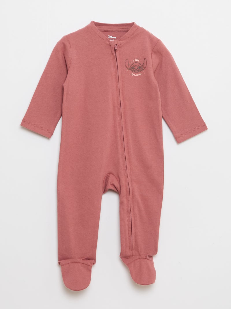 Lot de 2 dors-bien zippés léger 'Stitch' Rose - Kiabi