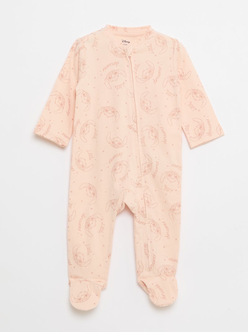 Lot de 2 dors-bien zippés léger 'Stitch' Rose - Kiabi