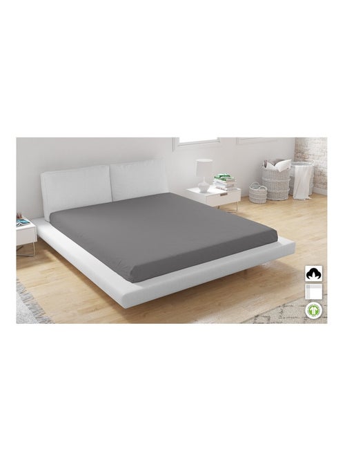 Lot de 2 Drap Housse coton Biologique - Kiabi