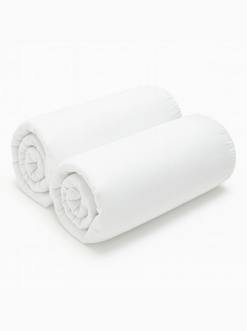 Lot de 2 drap housse Microfibre - Kiabi