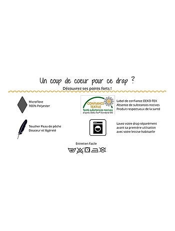 Lot de 2 drap housse Microfibre