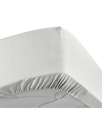 Lot de 2 Drap housse percale de coton 78fils ultra doux