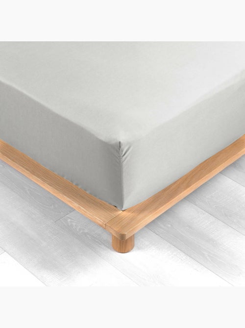 Lot de 2 Drap housse percale de coton 78fils ultra doux - Kiabi