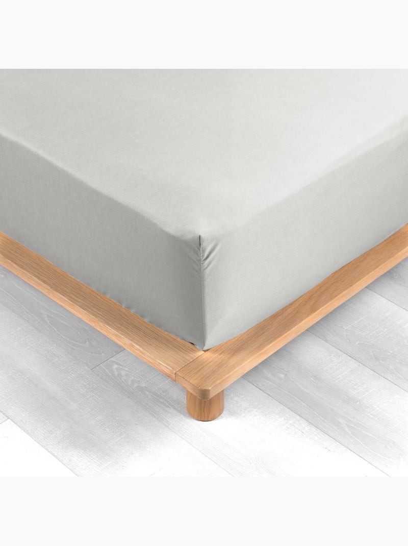 Lot de 2 Drap housse percale de coton 78fils ultra doux Blanc - Kiabi