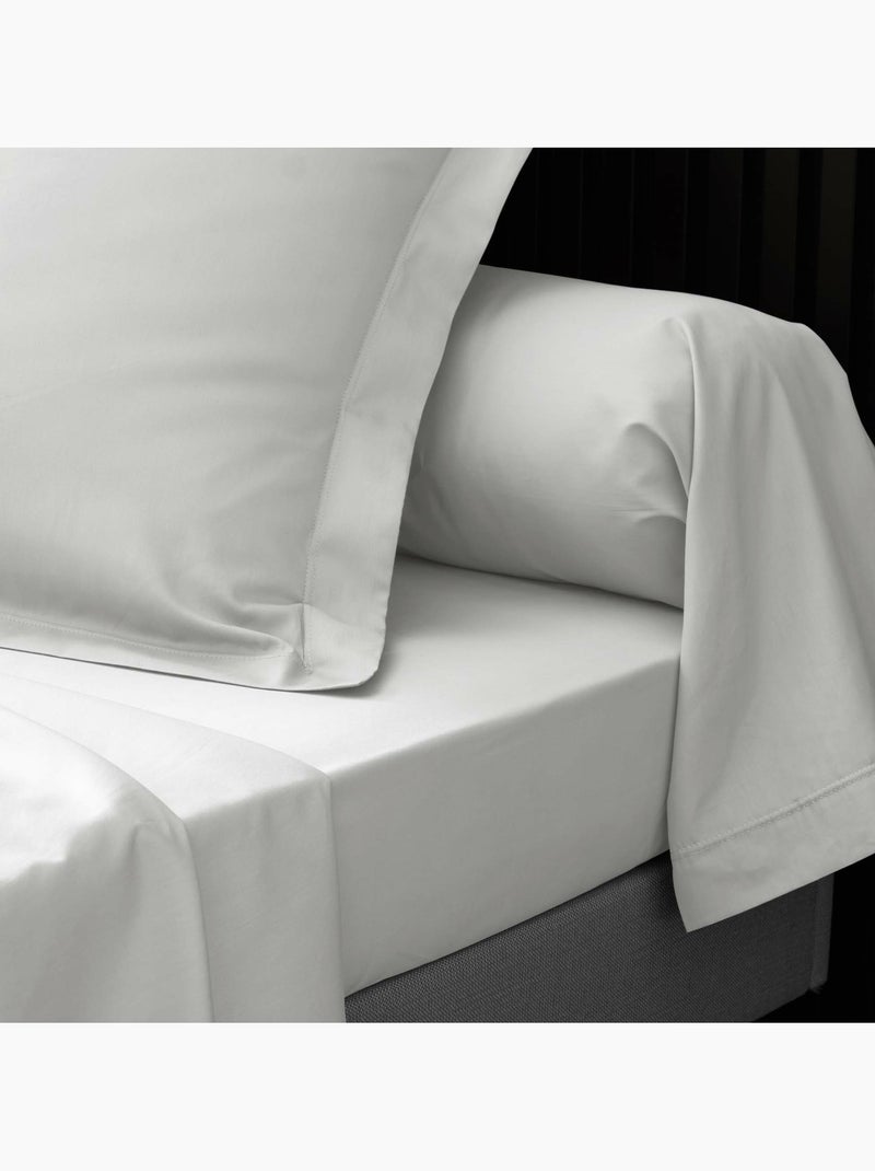 Lot de 2 Drap housse percale de coton 78fils ultra doux Blanc - Kiabi