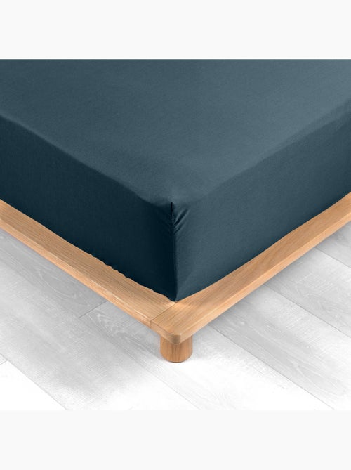 Lot de 2 Drap housse percale de coton 78fils ultra doux - Kiabi