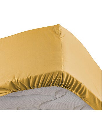 Lot de 2 Drap housse percale de coton 78fils ultra doux