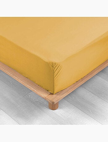 Lot de 2 Drap housse percale de coton 78fils ultra doux