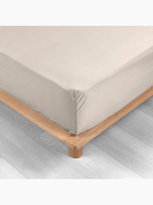 Lot de 2 Drap housse percale de coton 78fils ultra doux - Kiabi Lot de 2 Drap housse percale de coton 78fils ultra doux - Kiabi