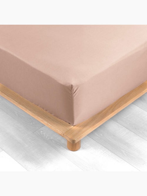 Lot de 2 Drap housse percale de coton 78fils ultra doux - Kiabi
