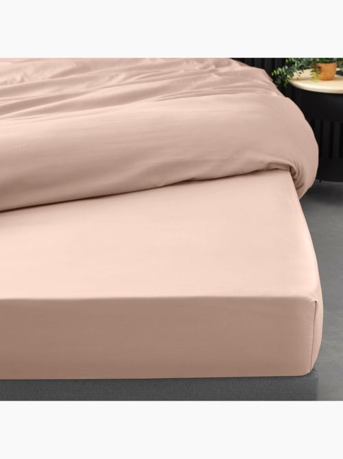 Lot de 2 Drap housse percale de coton 78fils ultra doux - Kiabi