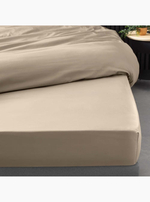 Lot de 2 Drap housse percale de coton 78fils ultra doux - Kiabi