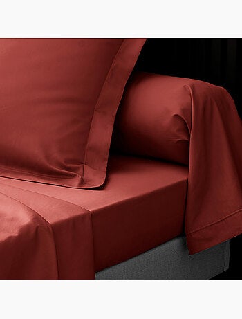 Lot de 2 Drap housse percale de coton 78fils ultra doux