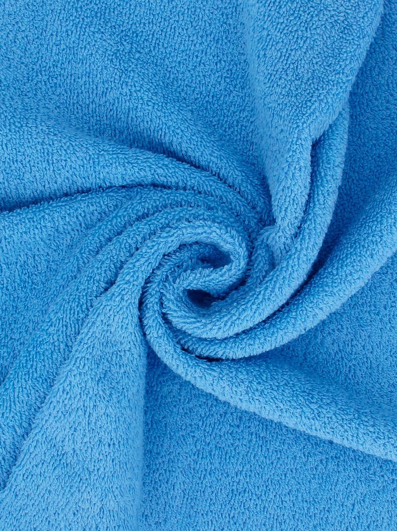 Lot de 2 draps bain 90x150 ALPHA Bleu turquoise - Kiabi