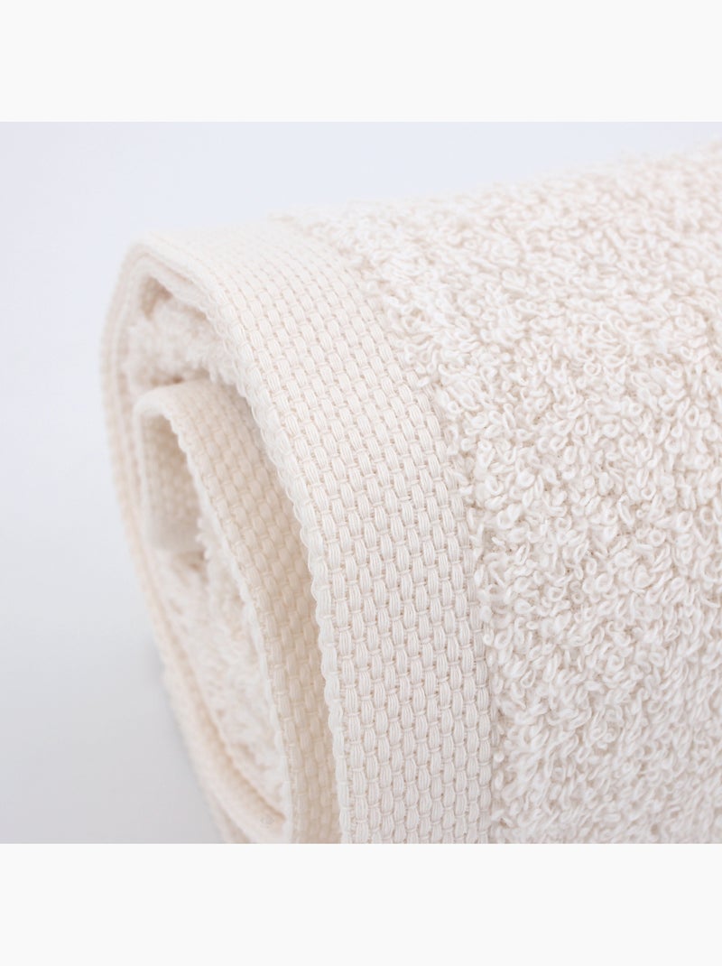 Lot de 2 draps douche 70x130 ALPHA Ivoire - Kiabi