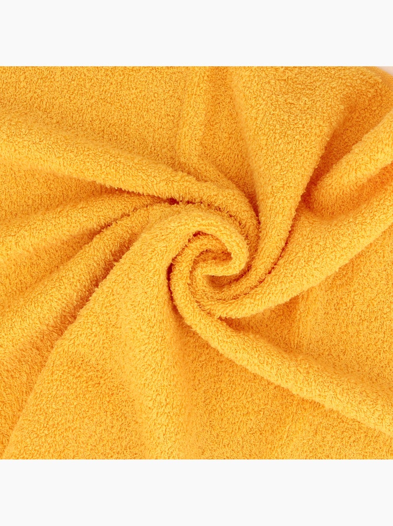 Lot de 2 draps douche 70x130 ALPHA Jaune or - Kiabi