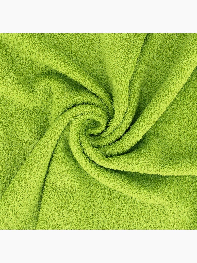 Lot de 2 draps douche 70x130 ALPHA Vert pistache - Kiabi