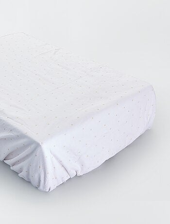 Kit pratique de linge de lit bebe : 6 draps housse 60x120 multicouleur + 2  alèses, protèges matelas 60x120 lit bebe 100% coton
