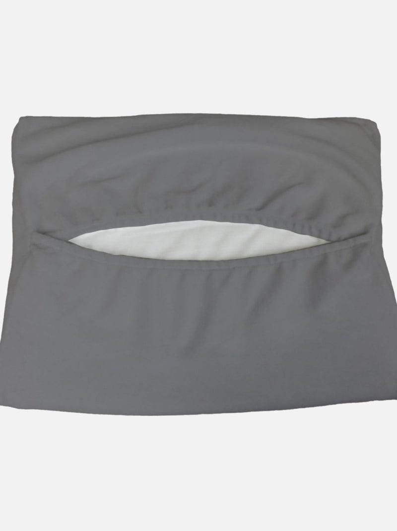 Lot de 2 draps housse 100% coton pour plan incliné - Monsieur Bébé Gris - Kiabi
