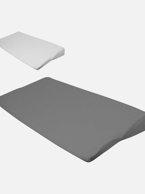 Lot de 2 draps housse 100% coton pour plan incliné - Monsieur Bébé - Kiabi