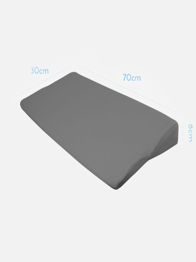 Lot de 2 draps housse 100% coton pour plan incliné - Monsieur Bébé Gris - Kiabi