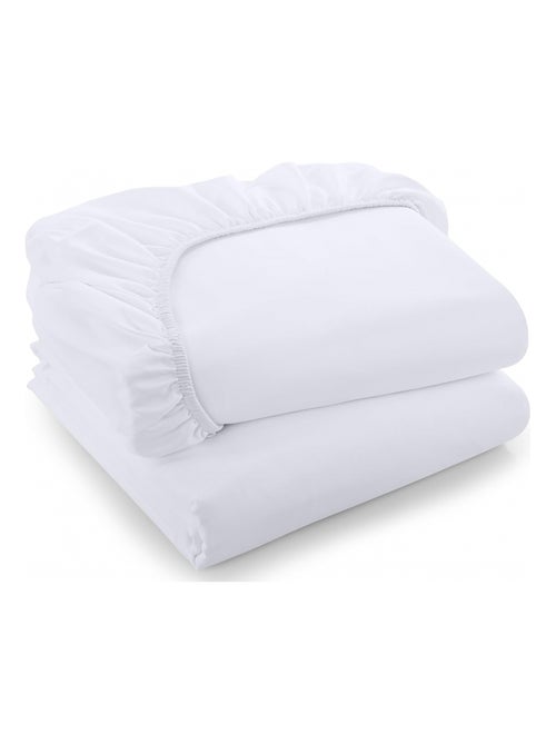 Lot de 2 Draps Housse 40x90 cm - En coton Biologique - Kiabi