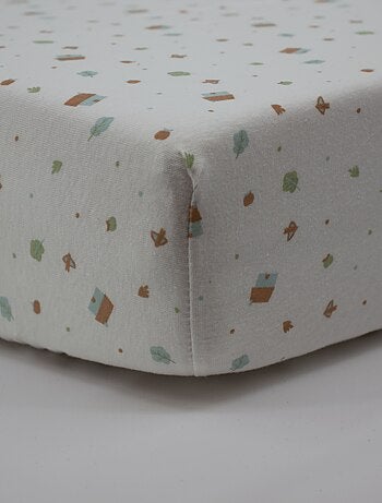 Lot de 2 draps-housse 60x120 cm Naissance en Coton Imprimés - Babycalin