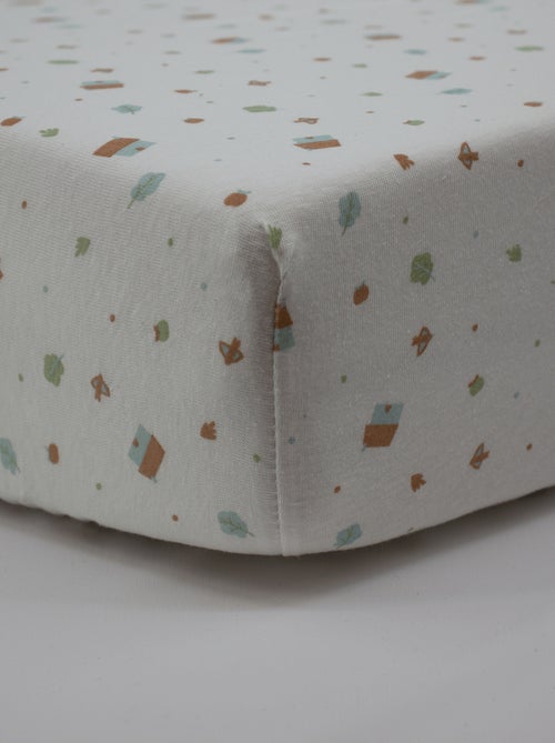Lot de 2 draps-housse 60x120 cm Naissance en Coton Imprimés - Babycalin - Kiabi