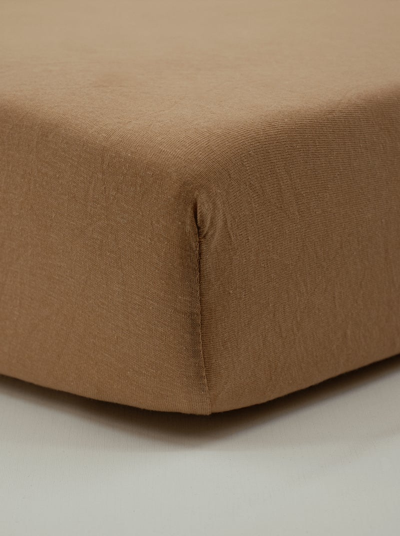Lot de 2 draps-housse 60x120 cm Naissance en Coton Imprimés - Babycalin Marron - Kiabi