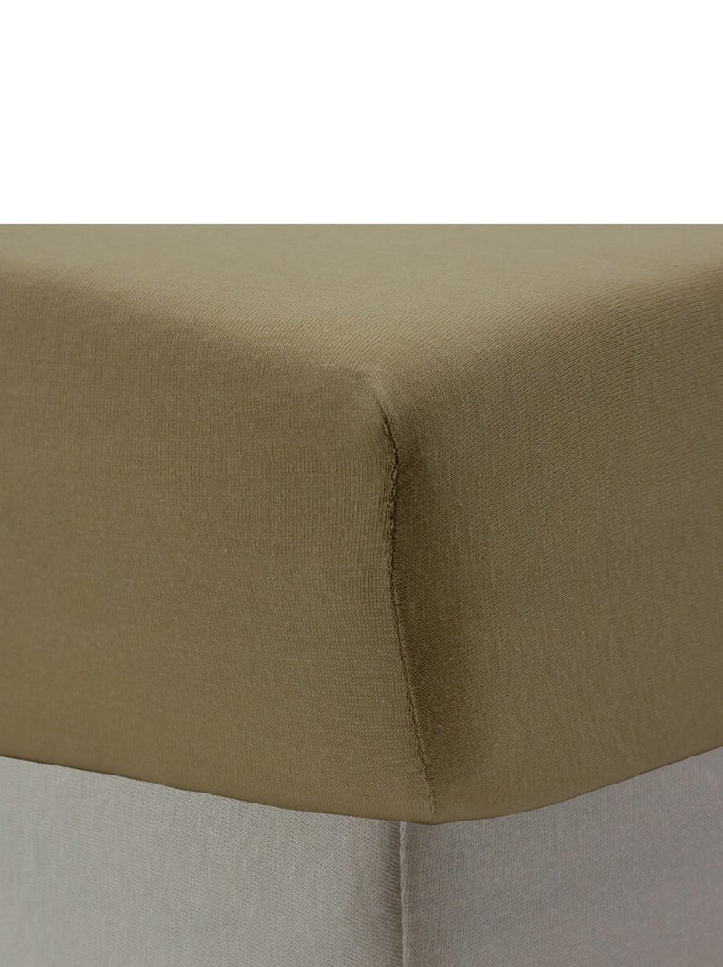 Lot de 2 draps-housse 60x120 cm Naissance en Coton Uni - Babycalin Beige - Kiabi