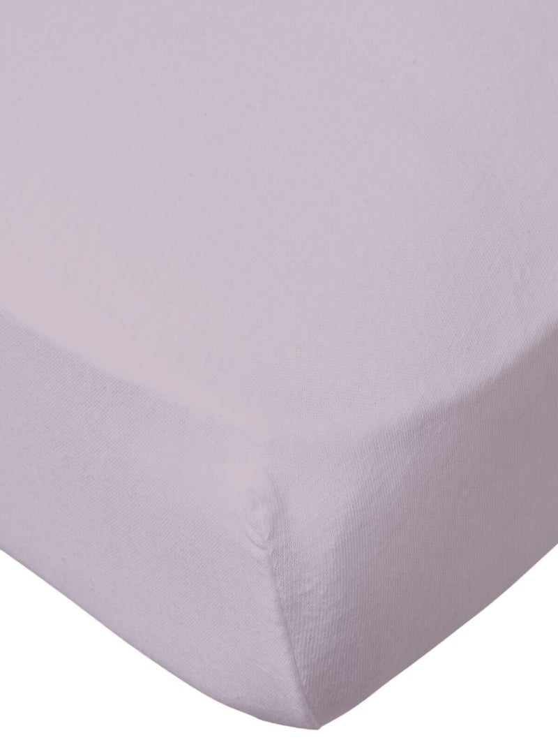 Lot de 2 draps-housse 60x120 cm Naissance en Coton Uni - Babycalin Violet - Kiabi