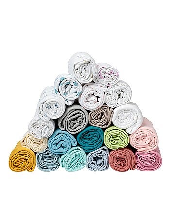 Lot de 2 draps-housse 60x120 cm Naissance en Coton Imprimés - Babycalin