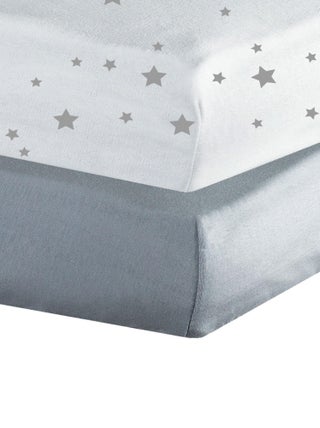 Lot de 2 draps housse bébé