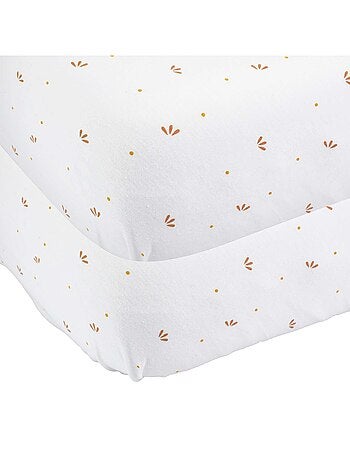 Lot de 2 draps housse berceau - 50x83cm
