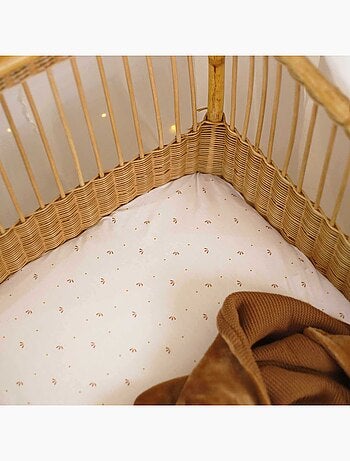 Lot de 2 draps housse berceau - 50x83cm