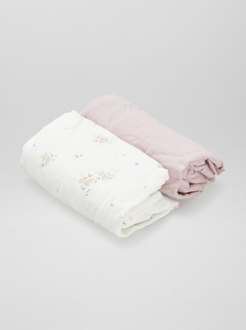 Lot de 2 draps housse - Kiabi