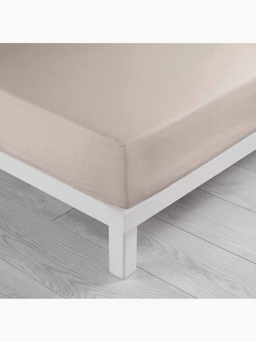 Lot de 2 Draps housse bonnet 30 cm 2 personnes microfibre Oscar - Kiabi