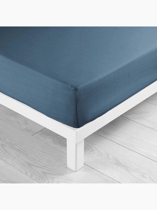Lot de 2 Draps housse bonnet 30 cm 2 personnes microfibre Oscar - Kiabi