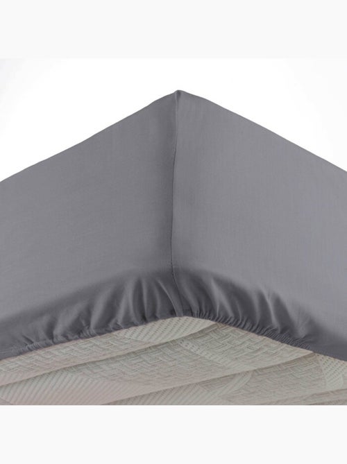 Lot de 2 Draps housse bonnet 30 cm 2 personnes microfibre Oscar - Kiabi