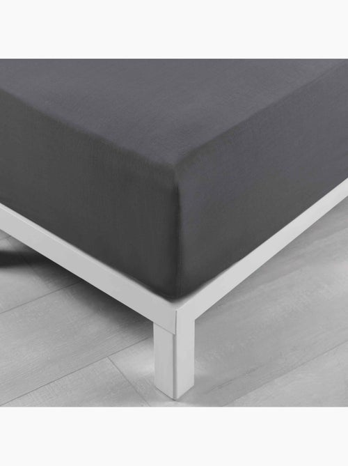 Lot de 2 Draps housse bonnet 30 cm 2 personnes microfibre Oscar - Kiabi