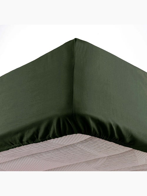 Lot de 2 Draps housse bonnet 30 cm 2 personnes microfibre Oscar - Kiabi