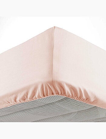Lot de 2 Draps housse bonnet 30 cm 2 personnes microfibre Oscar