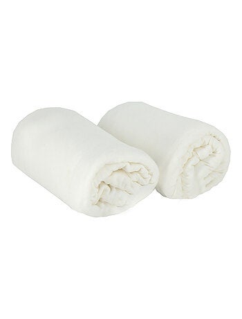 Lot de 2 draps-housse 60x120 cm Naissance en Coton Imprimés - Babycalin