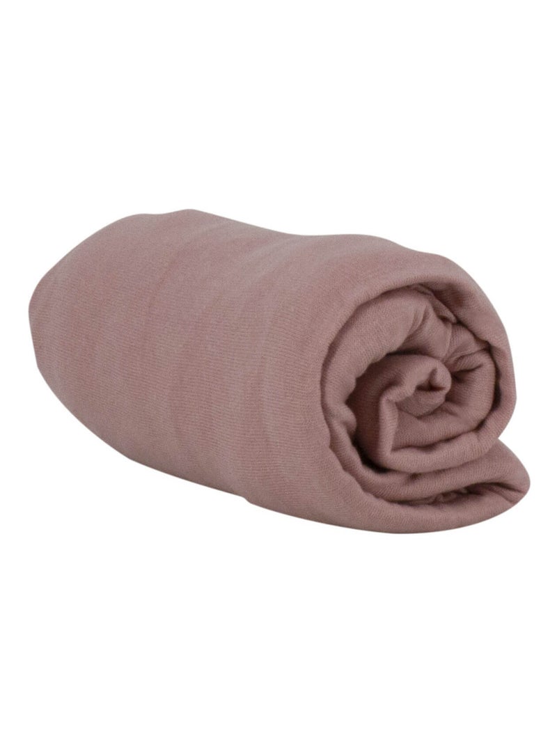 Lot de 2 draps housse en coton - Babycalin Blanc Rose - Kiabi