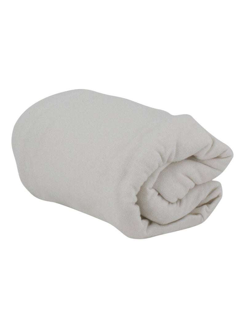 Lot de 2 draps housse en coton - Babycalin Blanc Rose - Kiabi