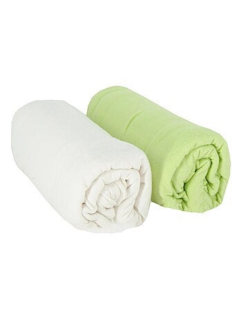 Lot de 2 draps-housse 60x120 cm Naissance en Coton Imprimés - Babycalin