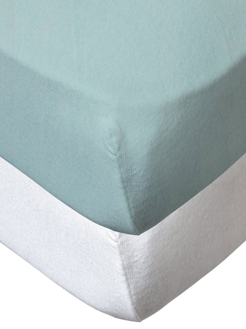 Lot de 2 draps housse en coton - Babycalin - Kiabi